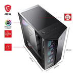 MSI MPG GUNGNIR 110R USB 3.2 Temperli Cam ATX Mid-Tower Gaming (Oyuncu) Kasa