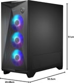MSI MPG Gungnir 300R Airflow Temperli Cam ATX Mid-Tower Gaming (Oyuncu) Kasa - Seçenekler: 300R, 300R beyaz