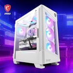 MSI MPG Velox 100R 4x120mm ARGB Fan Temperli Cam USB 3.2 Type-C ATX Mid-Tower Beyaz Gaming (Oyuncu) Kasa