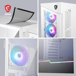 MSI MPG Velox 100R 4x120mm ARGB Fan Temperli Cam USB 3.2 Type-C ATX Mid-Tower Beyaz Gaming (Oyuncu) Kasa