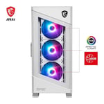 MSI MPG Velox 100R 4x120mm ARGB Fan Temperli Cam USB 3.2 Type-C ATX Mid-Tower Beyaz Gaming (Oyuncu) Kasa