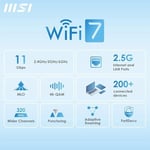 MSI NETWORK ROAMII BE PRO WIFI 7 MESH SYSTEM- 2 PACK