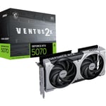 MSI NVIDIA GeForce RTX 5070 12G Ventus 2X OC 192 bit GDDR7 Oyun Grafik Kartı, 2557 MHz'e kadar Frekansı Artırma, PCIe Gen 5, DLSS 4, DP 2.1 x 3, HDMI 2.1 x 1, SFF Hazır