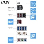MSI PRO B850-S WIFI6E, AM5 Anakart, DDR5 8200MHz(OC), HDMI DP, 2x M.2, USB 10Gbps, 2.5G LAN, Wi-Fi 6E, ATX