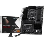 MSI PRO B850-S WIFI6E, AM5 Anakart, DDR5 8200MHz(OC), HDMI DP, 2x M.2, USB 10Gbps, 2.5G LAN, Wi-Fi 6E, ATX