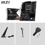 MSI PRO B850-S WIFI6E, AM5 Anakart, DDR5 8200MHz(OC), HDMI DP, 2x M.2, USB 10Gbps, 2.5G LAN, Wi-Fi 6E, ATX