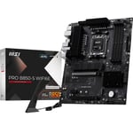 MSI PRO B850-S WIFI6E, AM5 Anakart, DDR5 8200MHz(OC), HDMI DP, 2x M.2, USB 10Gbps, 2.5G LAN, Wi-Fi 6E, ATX