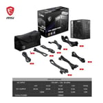 MSI PSU MPG A1000G PCIE5 1000W 80+ GOLD POWER SUPPLY