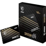 MSI SPATIUM S270 960GB 500-450 MB/s 2.5″ SATA3 SSD Disk