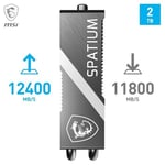 MSI SSD SPATIUM M570 PRO PCIe 5.0 NVMe M.2 2TB FROZR R:12400 W:11800