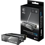 MSI SSD SPATIUM M570 PRO PCIe 5.0 NVMe M.2 2TB FROZR R:12400 W:11800