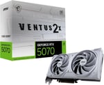 MSI VGA GEFORCE RTX 5070 12G VENTUS 2X OC WHITE RTX5070 12GB GDRR7 192B DX12 PCIE 5.0 X16 (3XDP 1XHDMI)