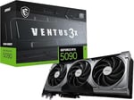 MSI VGA GEFORCE RTX 5090 32G VENTUS 3X OC RTX5090 32GB GDRR7 512B DX12 PCIE 5.0 X16 (3XDP 1XHDMI)