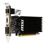 MSI VGA GT 710 2GD3H LP GT710 2GB DDR3 64b DX12 PCIE 3.0 x16 (1xVGA 1xDVI 1xHDMI) - Seçenekler: Tek., Tek kişilik