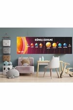 MSticker-Güneş Sitemi, Uzay Çocuk Bebek Odası Duvar Sticker