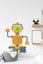 MSticker-Robot Adam Sticker-çocuk Bebek Odası Sticker