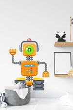 MSticker-Robot Adam Sticker-çocuk Bebek Odası Sticker