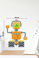 MSticker-Robot Adam Sticker-çocuk Bebek Odası Sticker