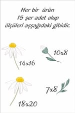 MSticker-Sevimli Papatyalar Çocuk Bebek Odası Sticker Seti