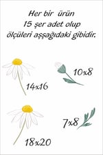 MSticker-Sevimli Papatyalar Çocuk Bebek Odası Sticker Seti