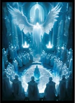 MTG (Azorius Beyaz-Mavi Konseyi) - 100 karat Mat TCG Kart Sanat Kolları Ai Armor
