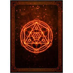MTG Kart Kılıfları (Kırmızı Arcane) 105'li Paket - Pürüzsüz Karıştırıcı MTG Kollar 100 Mikron Kalınlık -66 mm x 90 mm Magic the Gathering Kart Kılıfları