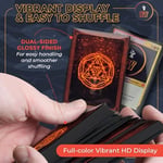 MTG Kart Kılıfları (Kırmızı Arcane) 105'li Paket - Pürüzsüz Karıştırıcı MTG Kollar 100 Mikron Kalınlık -66 mm x 90 mm Magic the Gathering Kart Kılıfları