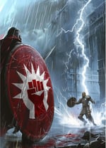 MTG (Kırmızı/Beyaz Asker) - 100 karat Mat TCG Kart Sanat Kolları Ai Armor