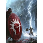 MTG (Kırmızı/Beyaz Asker) - 100 karat Mat TCG Kart Sanat Kolları Ai Armor