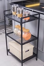 Mudesa MDS3TELS001 Metal Mutfak Malzeme Dolabı Metal Organizer Dekoratif Çok Amaçlı Raf