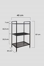 Mudesa MDS3TELS001 Metal Mutfak Malzeme Dolabı Metal Organizer Dekoratif Çok Amaçlı Raf