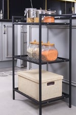 Mudesa MDS3TELS001 Metal Mutfak Malzeme Dolabı Metal Organizer Dekoratif Çok Amaçlı Raf