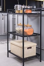 Mudesa MDS3TELS001 Metal Mutfak Malzeme Dolabı Metal Organizer Dekoratif Çok Amaçlı Raf