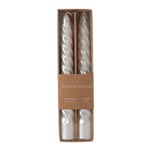 Mudo Home 2li̇ Burgulu Şamdan Mum Sedef 18cm