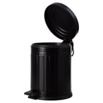 Mudo Home 5 Lt Pedalli Vintage Çöp Kovasi Si̇yah