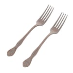 Mudo Home Antique Steel Gold Tatli Çatali 2 Li̇ Set