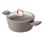 Mudo Home Berlinger Haus Sahara Deri̇n Tencere 22 Cm Taupe