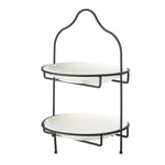 Mudo Home Gurme İki̇ Katli Sunum 22cm - Si̇yah