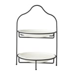 Mudo Home Gurme İki̇ Katli Sunum 22cm - Si̇yah