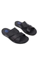 Muggo Erkek Sandal Muggo Eco Garantili Erkek Günlük Hakiki Deri Rahat Yumuşak Taban Ortopedik Terlik
