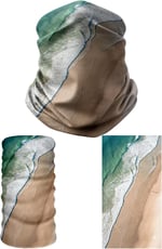 Multifunctional Beach And Wave Seamless Knitting UV+ Neckerwear Face Mask Headband Bandana Do Rag Hairband