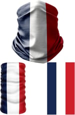 Multifunctional Flag of France Seamless UV+Face Mask Headband Bandana Do Rag Hairband