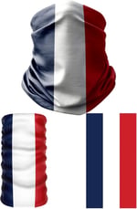 Multifunctional Flag of France Seamless UV+Face Mask Headband Bandana Do Rag Hairband