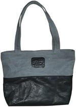 mumlu kanvas çanta astarlı fermuarlı tote bag