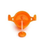 Munchkin Click Lock Trinkhalmbecher mit beschwertem Halm, orange, 207 ml