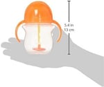 Munchkin Click Lock Trinkhalmbecher mit beschwertem Halm, orange, 207 ml