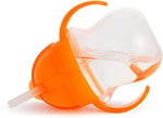 Munchkin Click Lock Trinkhalmbecher mit beschwertem Halm, orange, 207 ml