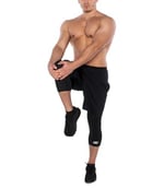 MuscleCloth Training Erkek 3/4 Tayt Siyah