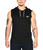 MuscleCloth Training Kapüşonlu Kolsuz T-Shirt Siyah