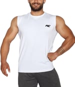 MuscleCloth Training Kolsuz T-Shirt Beyaz